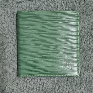 Louis Vuitton Epi Leather Compact Bifold Wallet in Green